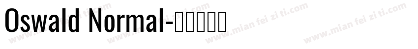 Oswald Normal字体转换